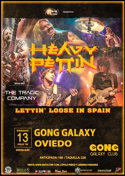 Agenda: Heavy Pettin + The Tragic Company en Oviedo