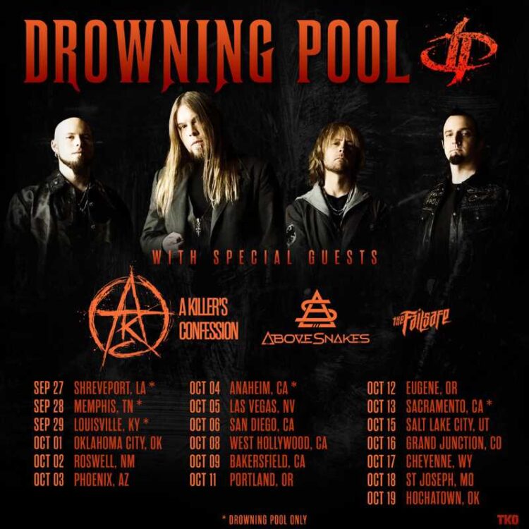 Drowning Pool tour 2024