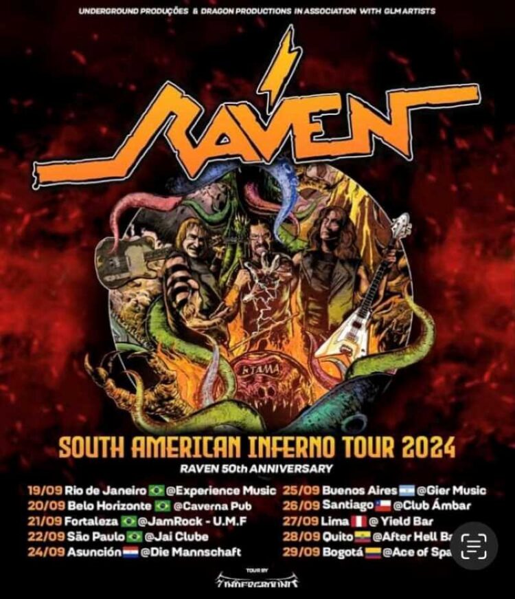 Raven “South American Inferno Tour 2024”