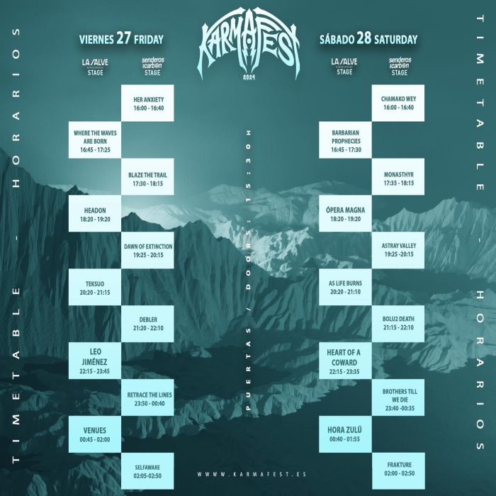 Karma Fest 2024: Horarios Oficiales