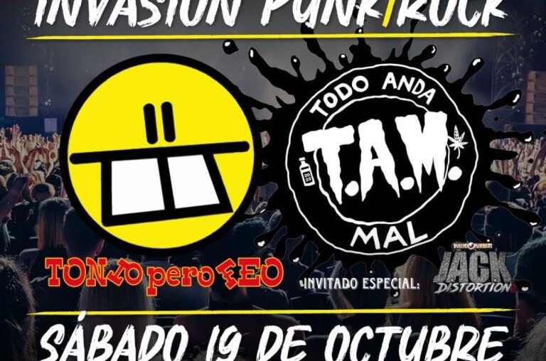 Lo mejor del Rock y Punk Nacional con  Tonto Pero Feo y T.A.M. en vivo en La Batuta.