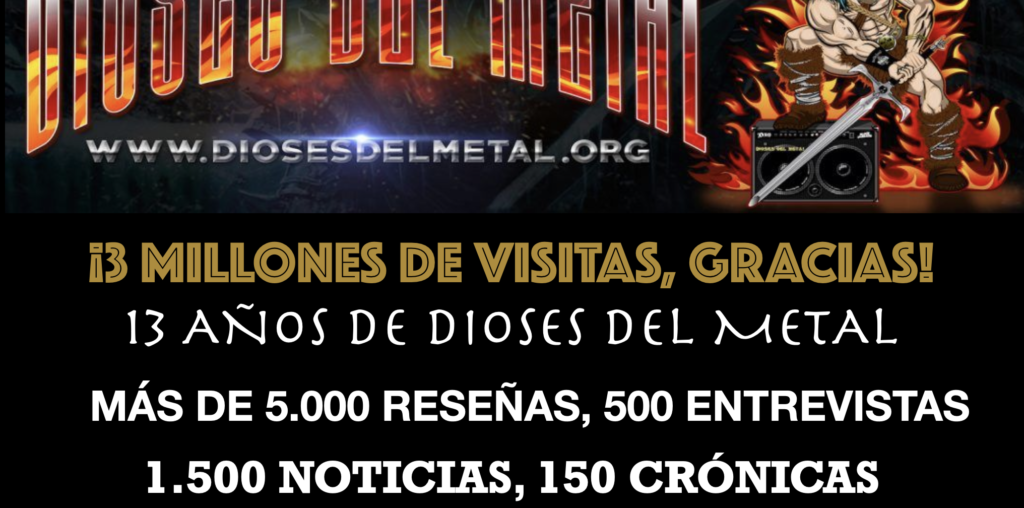 Dioses del Metal alcanza los 3 Millones de visitas