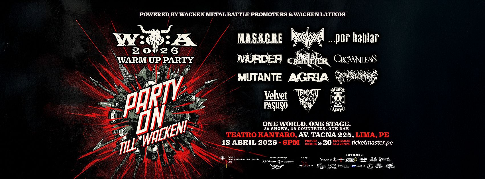 PERÚ DESATA EL CAOS EN EL WACKEN WARM UP PARTY