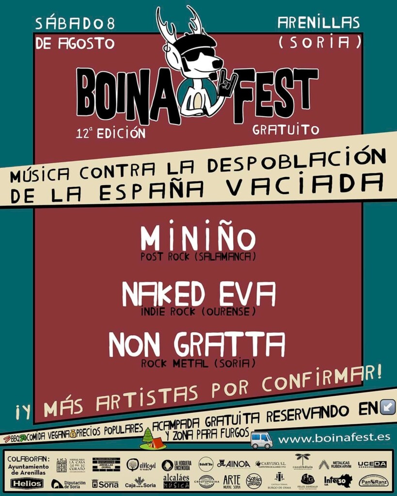 Miniño, Naked Eva y Non Gratta llevarán el sonido de la España vaciada al 12º Boina Fest – Atanathos