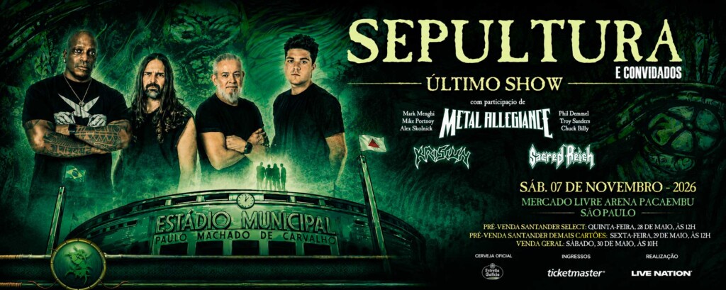Sepultura se despide con su último concierto en 2026
