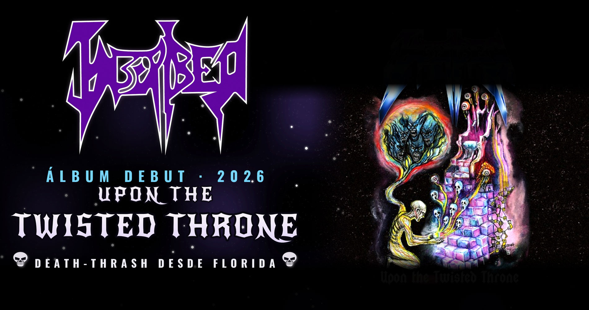 Inscribed debutan con “Upon the Twisted Throne”, death metal floridano para quienes todavía echan de menos los noventa