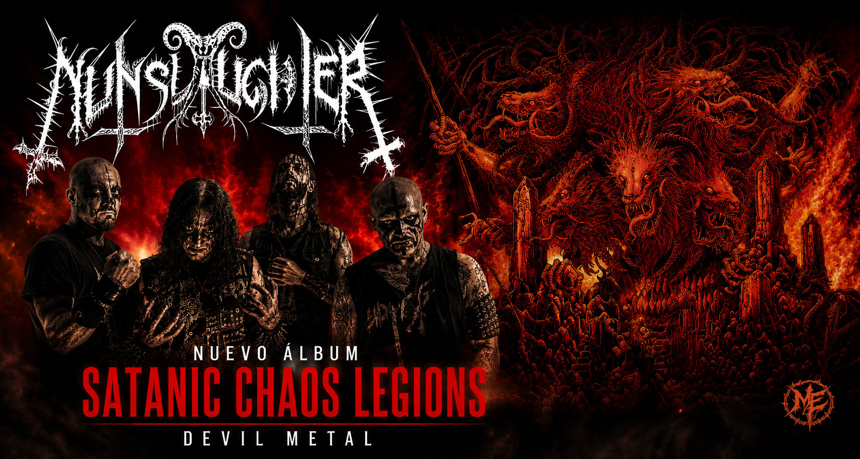 Nunslaughter desatan una nueva ofensiva con “Satanic Chaos Legions”