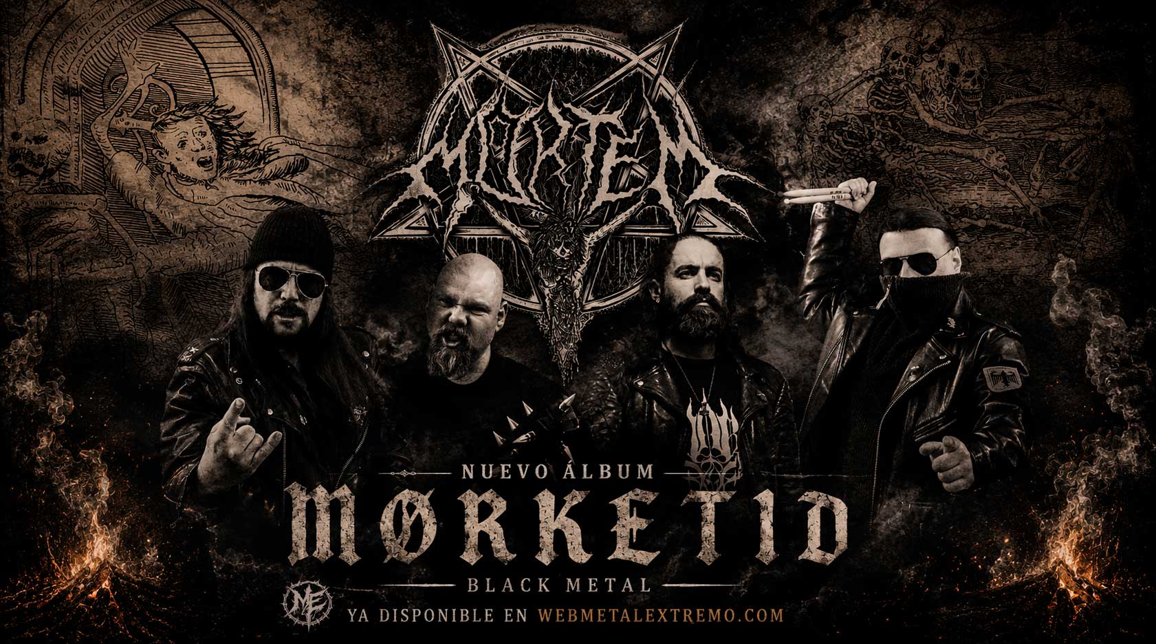 Mortem regresa con “Mørketid”: un viaje oscuro en el black metal