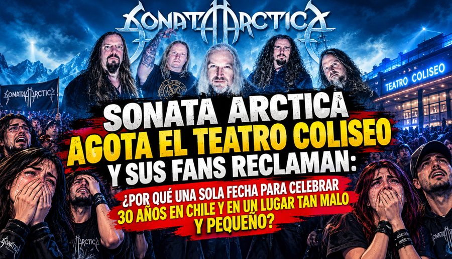 Sonata Arctica agota el Teatro Coliseo y sus fans reclaman: ¿Por qué una sola fecha para celebrar 30 años en Chile?