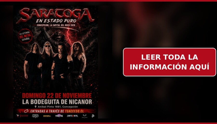 SARATOGA LLEGA A CONCEPCIÓN , CHILECON SU GIRA “EN ESTADO PURO” 2026
